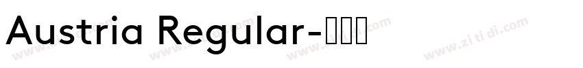 Austria Regular字体转换
